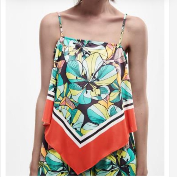 ZARA flowy print top - Picture 2 of 8